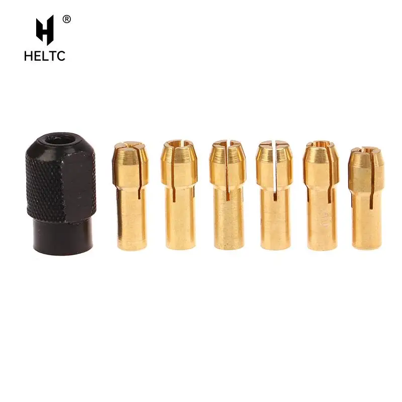 

Mini Drill Brass Collet Chuck for Rotary Tool 1.0-3.2mm Brass M8*0.75 Nut Power Tool Accessories Set 1.0/1.6/2.0/2.4/3.0/3.2