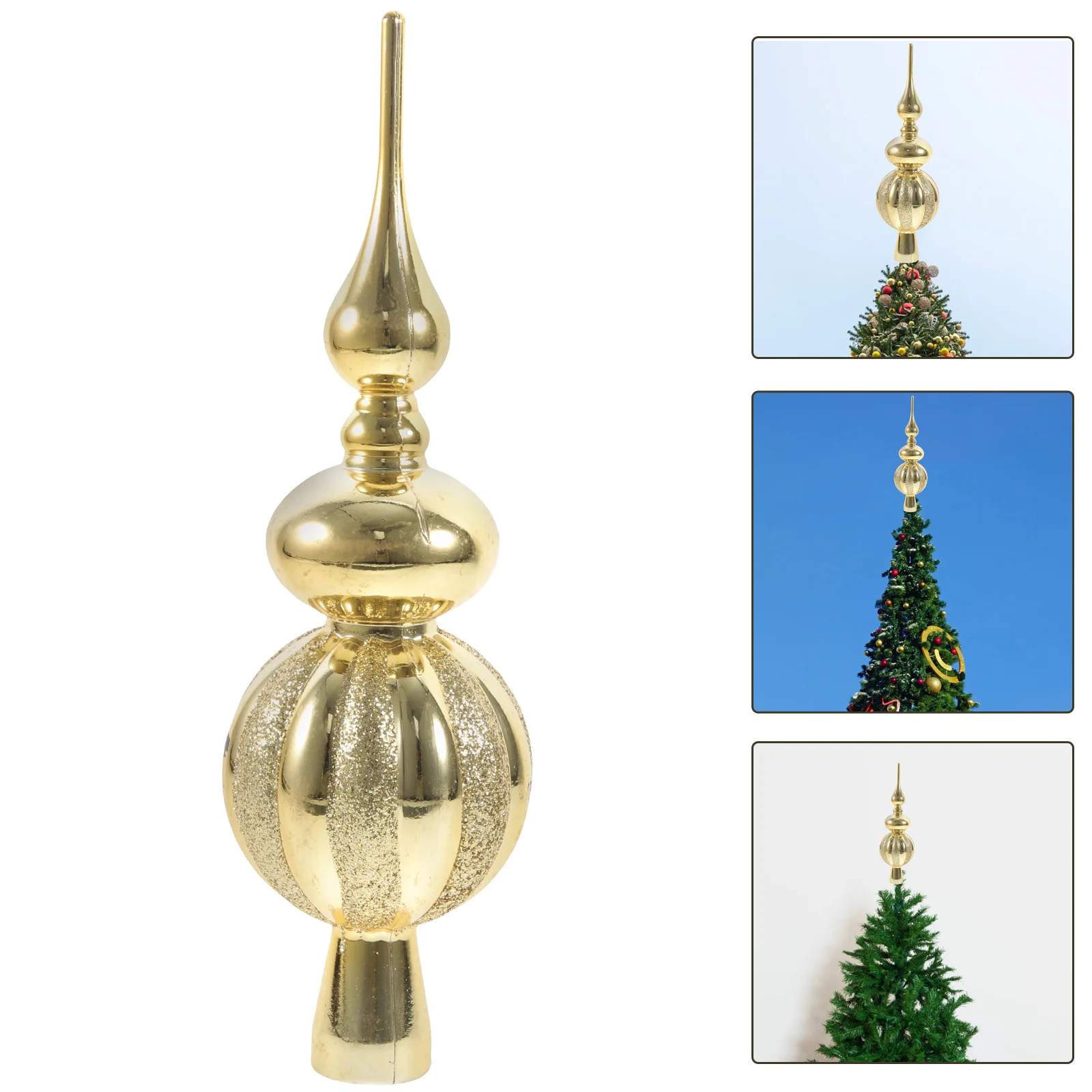 Xmas Tree Decorations Spherical Treetop Ornament Christmas Topper Plastic Ornaments
Xmas Tree Decorations Spherical Treetop Ornament Christmas Topper Plastic Ornaments