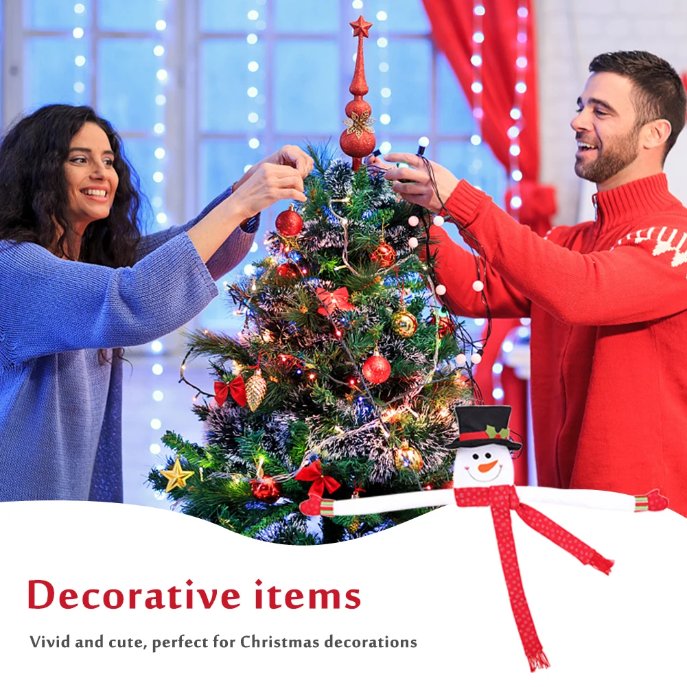 Handmade Snowman Christmas Tree Topper with Hat Shawl Durable Xmas Tree Pendant Holiday Winter Festive Gift DIY Home Wonderland
Handmade Snowman Christmas Tree Topper with Hat Shawl Durable Xmas Tree Pendant Holiday Winter Festive Gift DIY Home Wonderland
