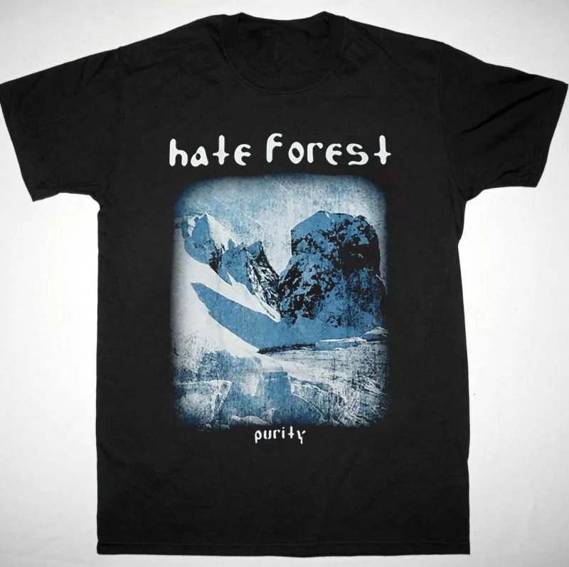 Новая футболка HATE FOREST из чистого хлопка черная все размеры FA1778 длинные или