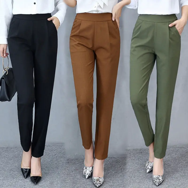 Women Pants Spring Summer Stretch Women's Loose Trousers Casual Suit Pants Women Outer Wear Plus Size Slim Pants Sweatpants
Women Pants Spring Summer Stretch Women's Loose Trousers Casual Suit Pants Women Outer Wear Plus Size Slim Pants Sweatpants