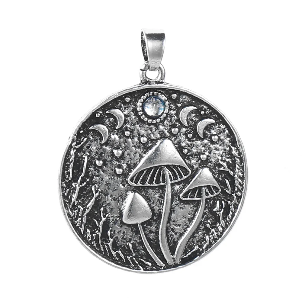 Coconal Punk Men Women Mushroom Vintage Stars Moon Shape Pendants Charms Jewelry Making Handmade Carve Pendants Accessories DIY
Coconal Punk Men Women Mushroom Vintage Stars Moon Shape Pendants Charms Jewelry Making Handmade Carve Pendants Accessories DIY
