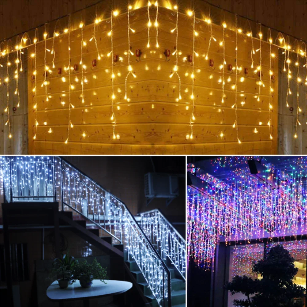 LED Gypsophila Curtain Light Eaves Pendant Light String Christmas New Year Festival Supermarket Hotel Decoration MultiMode Light
LED Gypsophila Curtain Light Eaves Pendant Light String Christmas New Year Festival Supermarket Hotel Decoration MultiMode Light