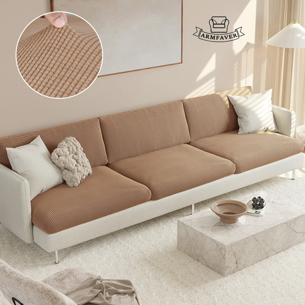 ARMFAVER Soild Jacquard Sofa Seat Cushion Cover Elastic Spandex Sofa Couch Corner Slipcover for Living Room Home Hotel Dustproof
ARMFAVER Soild Jacquard Sofa Seat Cushion Cover Elastic Spandex Sofa Couch Corner Slipcover for Living Room Home Hotel Dustproof