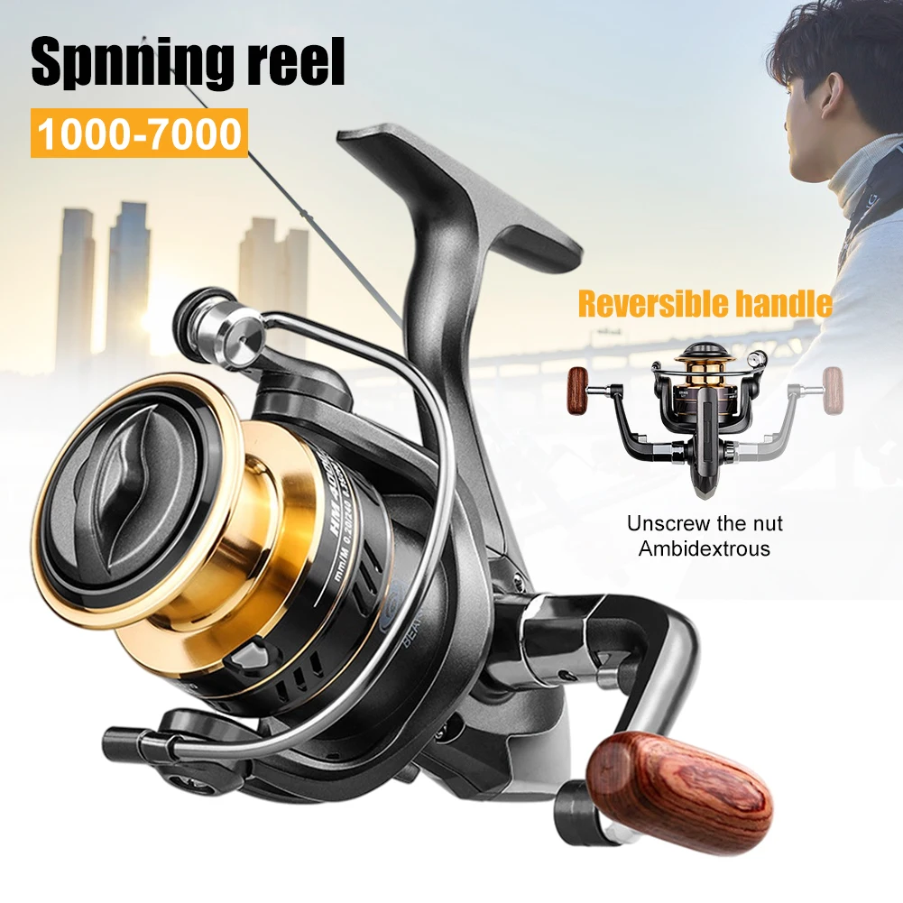 Fishing Reel 1000-7000 Series All Metal Spool Spinning Reel 8KG Max. Drag Stainless Carp Fishing Tackles Accessories
Fishing Reel 1000-7000 Series All Metal Spool Spinning Reel 8KG Max. Drag Stainless Carp Fishing Tackles Accessories