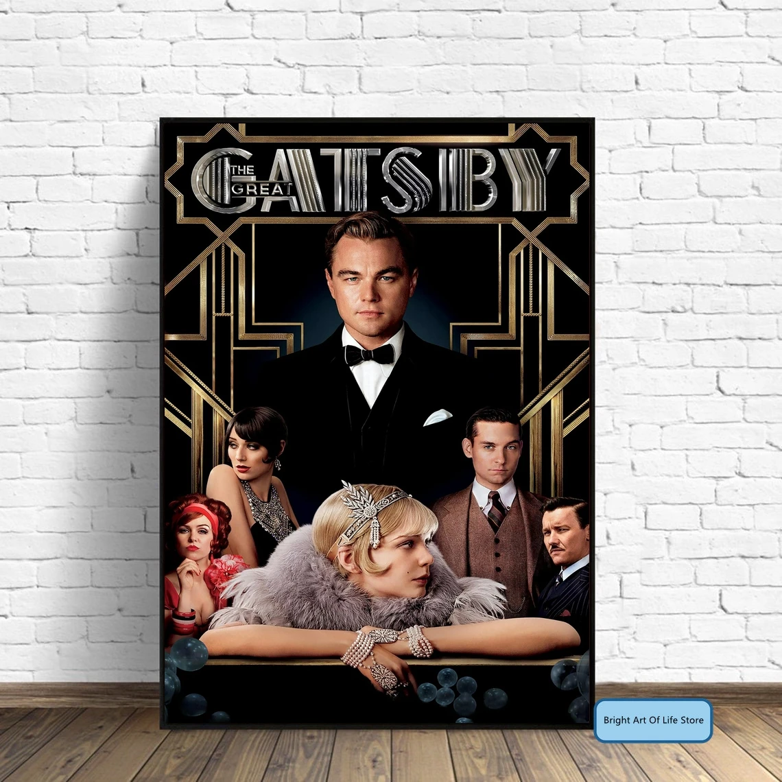 

Leonardo DiCaprio - The Great Gatsby (2013) Movie Poster Cover Photo Print Canvas Wall Art Home Decor (Unframed)