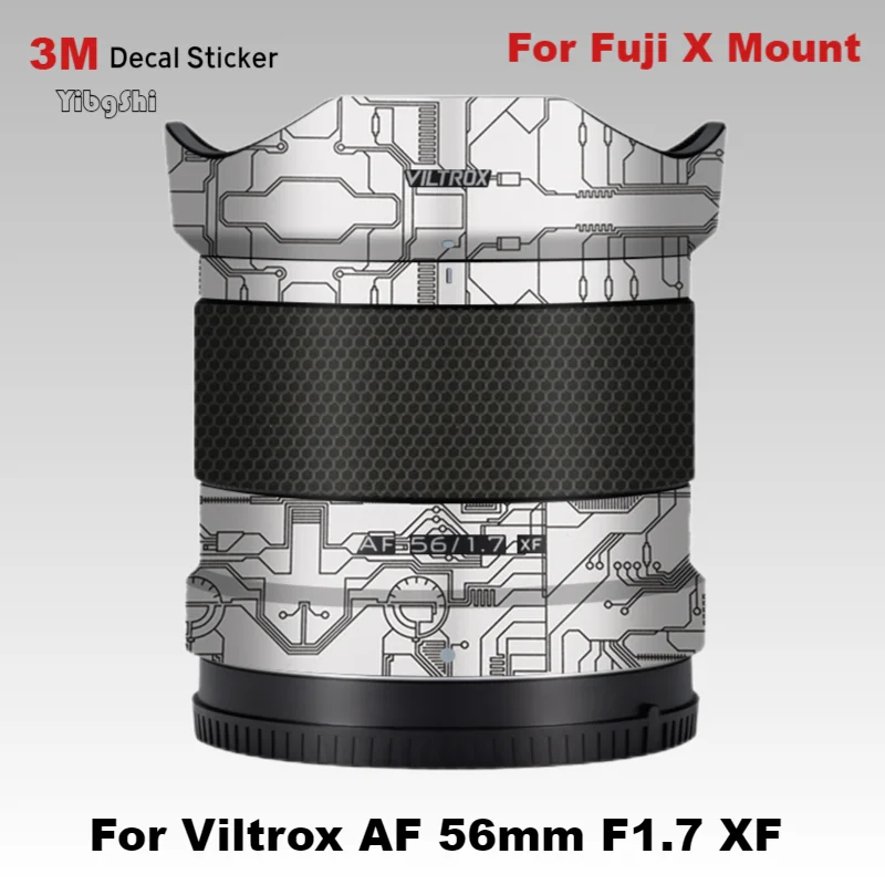 Индивидуальная наклейка для Viltrox AF 56 мм F1.7 XF на кожу объектива виниловая пленка