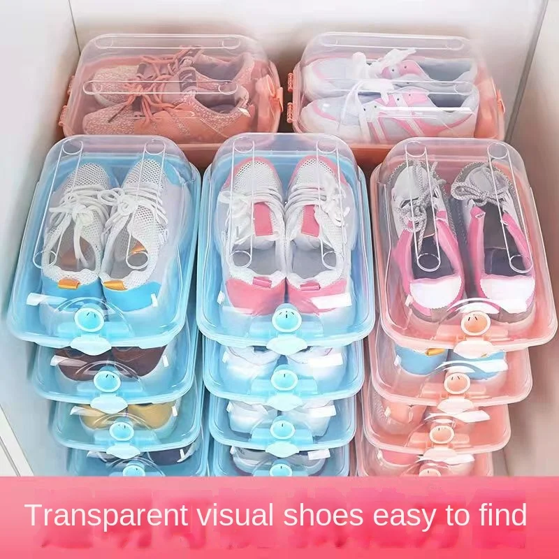 Thickened shoe box transparent household shoe storage box shoe storage sorting box plastic easy turnover shoe rack
Thickened shoe box transparent household shoe storage box shoe storage sorting box plastic easy turnover shoe rack