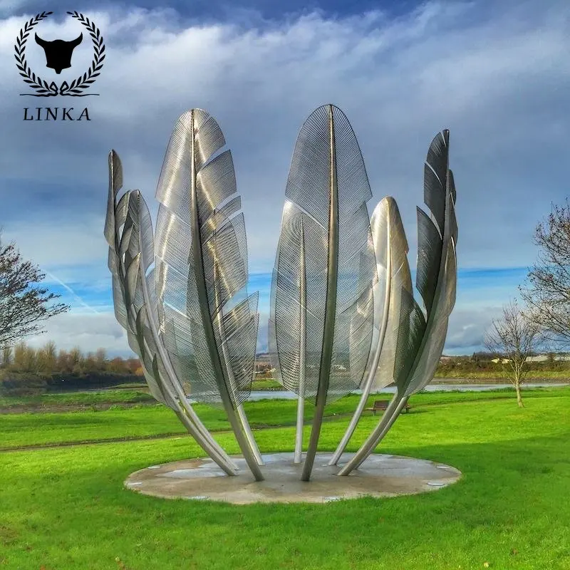 New Outdoor Large Size Park Fabrication White The Stainless Steel Feather Sculpture
New Outdoor Large Size Park Fabrication White The Stainless Steel Feather Sculpture