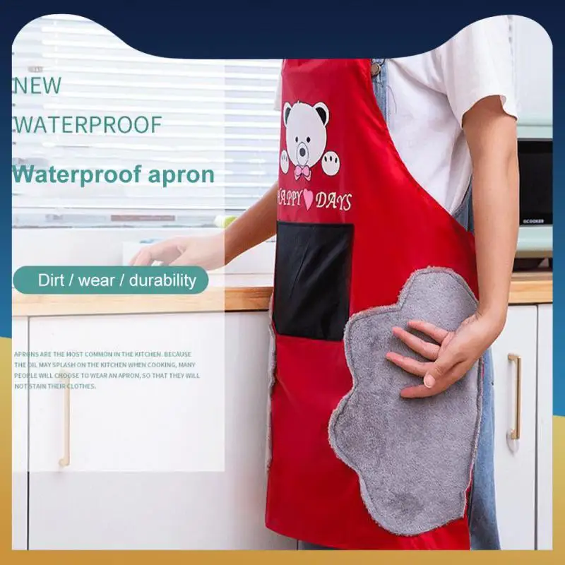 Waterproof Kitchen Apron Hanging Neck Coffee Overalls Wipe Hand Apron Oil-proof Hand-wiping Home Kitchen Cooking Waist Fashion
Waterproof Kitchen Apron Hanging Neck Coffee Overalls Wipe Hand Apron Oil-proof Hand-wiping Home Kitchen Cooking Waist Fashion
