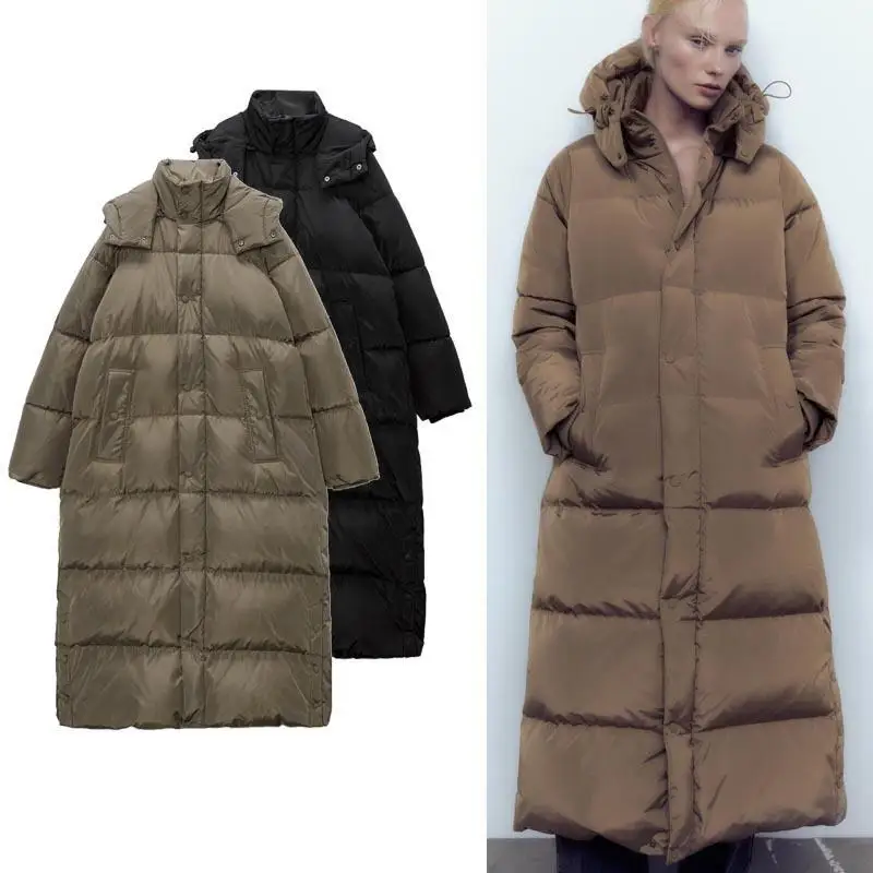 New Womens Jackets Side Split Thickened Warm Knee Length Hooded Cotton Coat for Women
New Womens Jackets Side Split Thickened Warm Knee Length Hooded Cotton Coat for Women