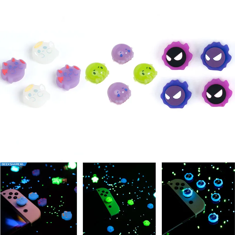 Luminous Angel Ghost Silicone Soft Thumb Stick Grip Cap Joystick Protective Cover For Switch Oled NS Lite Joycon Thumbstick Case 
Luminous Angel Ghost Silicone Soft Thumb Stick Grip Cap Joystick Protective Cover For Switch Oled NS Lite Joycon Thumbstick Case