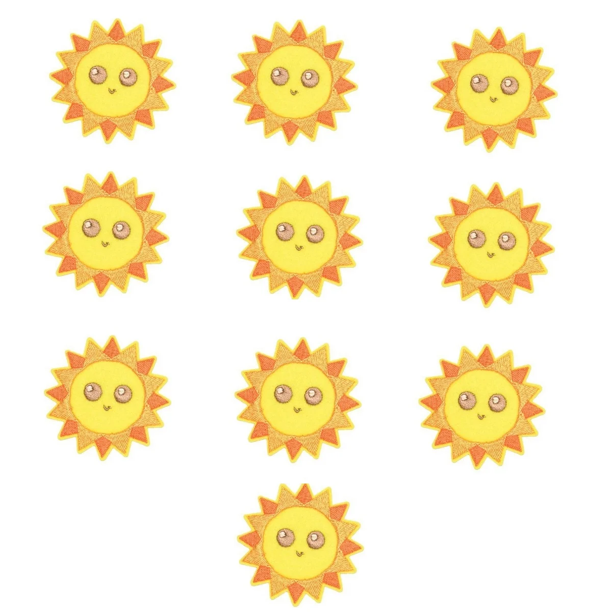 5/10Pcs Cartoon Sun Smiles Cloth Patch for on Child Clothing Pants Sticker DIY Sew hat Ironing Embroidery Patch Appliques Decor
5/10Pcs Cartoon Sun Smiles Cloth Patch for on Child Clothing Pants Sticker DIY Sew hat Ironing Embroidery Patch Appliques Decor