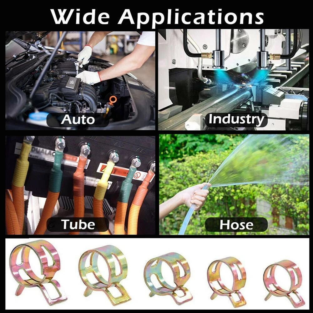 75PCS Spring Clip Set, 360 Degree Inner Ring Precision Design, Prevent Leakage and Hose Damage, Multiple Sizes Available
75PCS Spring Clip Set, 360 Degree Inner Ring Precision Design, Prevent Leakage and Hose Damage, Multiple Sizes Available