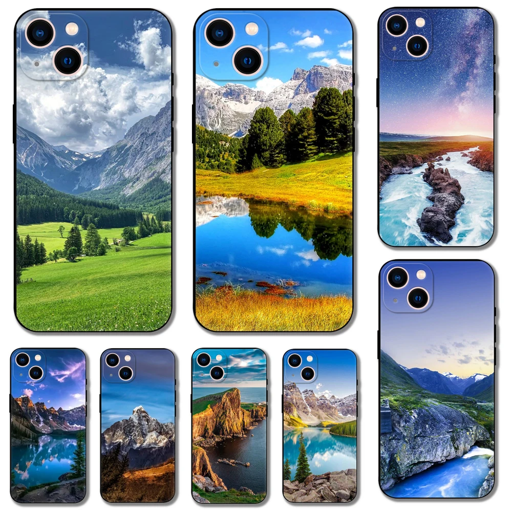 Mountain Landscape phone case for iphone 14 5s 2020se 6 6s 7 8 plus x 10 XR XS 11 12 13 mini pro MAX black soft tpu back cover
Mountain Landscape phone case for iphone 14 5s 2020se 6 6s 7 8 plus x 10 XR XS 11 12 13 mini pro MAX black soft tpu back cover