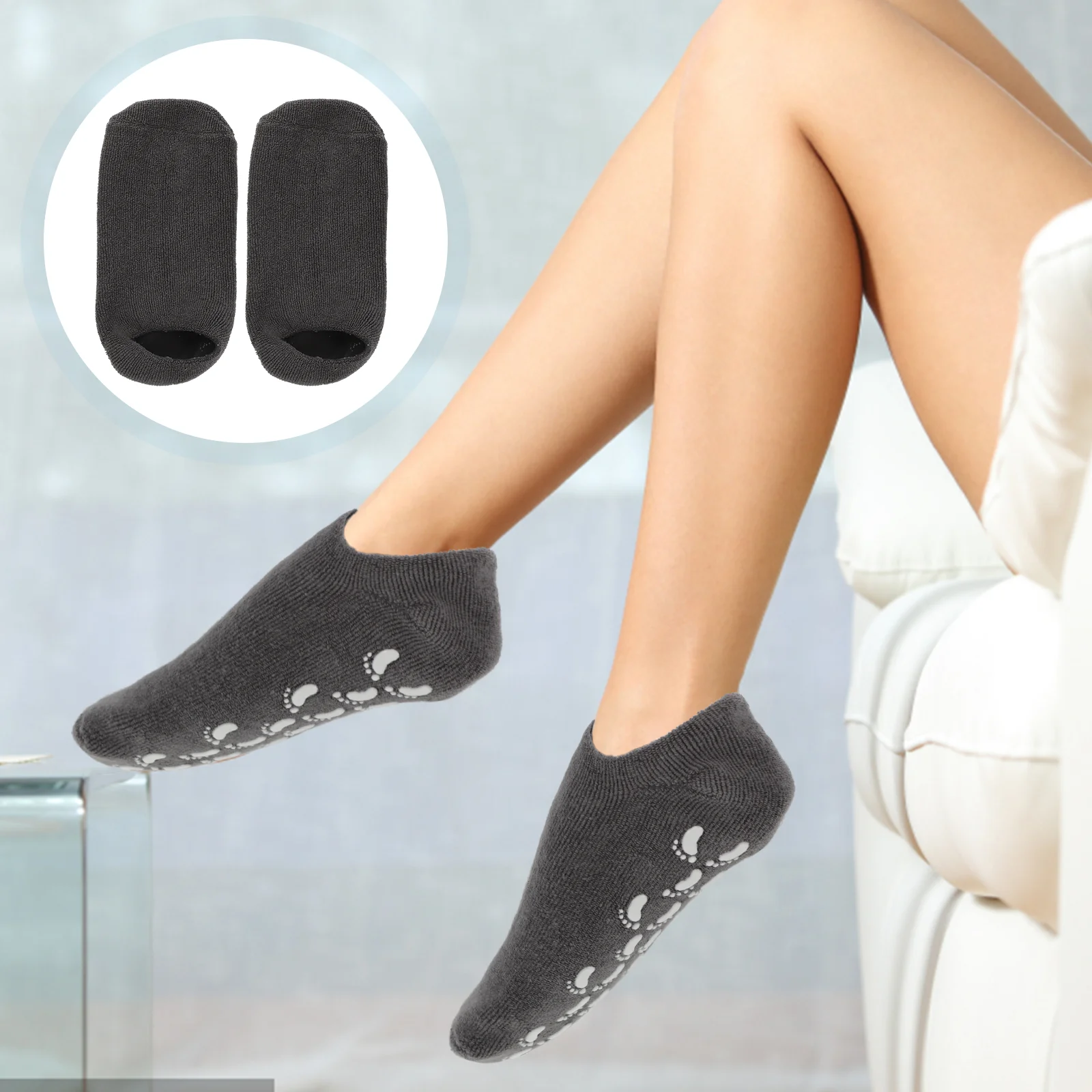 Socksspa Cracked Moisturizing Skin Care Original Soft Feet Extra Dry Covers Foot Silicone Moisture Repair Hard Soften Heel 
Socksspa Cracked Moisturizing Skin Care Original Soft Feet Extra Dry Covers Foot Silicone Moisture Repair Hard Soften Heel