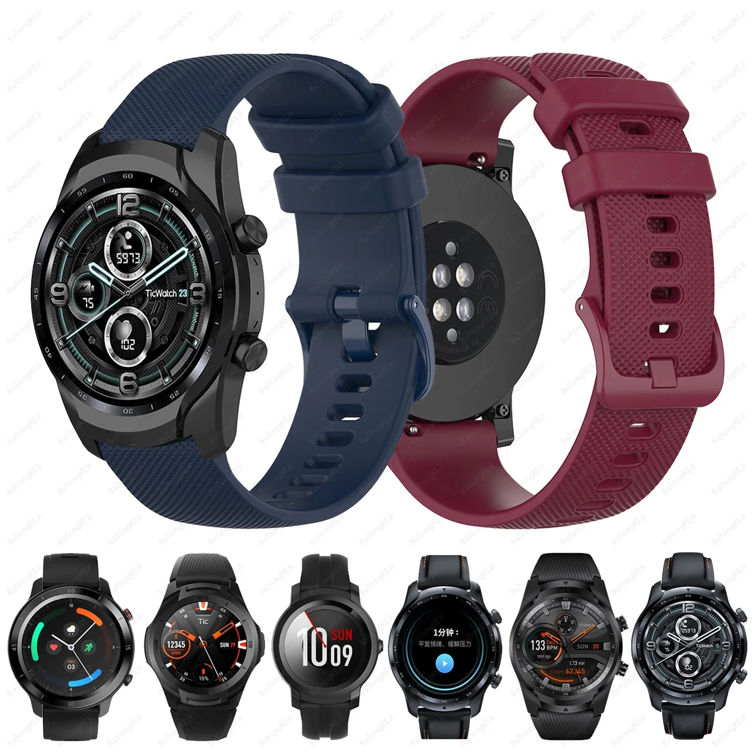 Replacement Strap For Ticwatch Pro 3 Ultra GPS Wrist Band For Ticwatch Pro X 4G/LTE 2020 GTX E2 S2 Silicone Bracelet Accessories
Replacement Strap For Ticwatch Pro 3 Ultra GPS Wrist Band For Ticwatch Pro X 4G/LTE 2020 GTX E2 S2 Silicone Bracelet Accessories