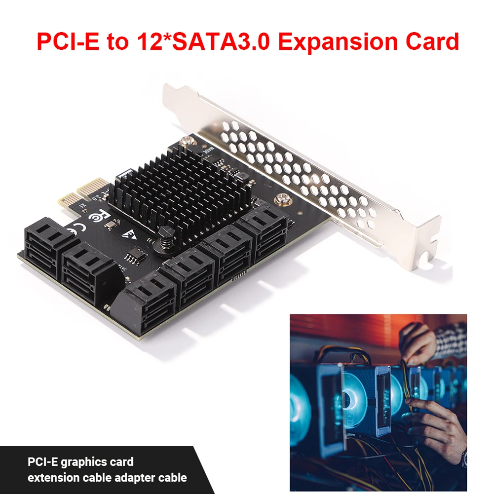 Адаптер SA3112J PCIE, 12 портов, 6 Гбит/с, PCI-Express X1 на SATA 3,0, плата расширения
Адаптер SA3112J PCIE, 12 портов, 6 Гбит/с, PCI-Express X1 на SATA 3,0, плата расширения
