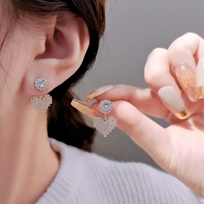 Fashion Women’s Heart Shape Cute Drop Earrings Gold Color Silver Crystal Love Heart Statement Earrings for Women Jewelry Gifts
Fashion Women’s Heart Shape Cute Drop Earrings Gold Color Silver Crystal Love Heart Statement Earrings for Women Jewelry Gifts
