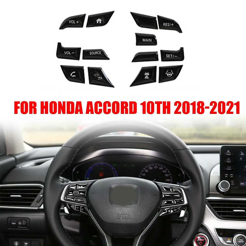 13pcs Black Steering Wheel Button Frame Trim Car Decorational Interior Accessories Anti-corrosion For Honda 10T 2018-2021
13pcs Black Steering Wheel Button Frame Trim Car Decorational Interior Accessories Anti-corrosion For Honda 10T 2018-2021