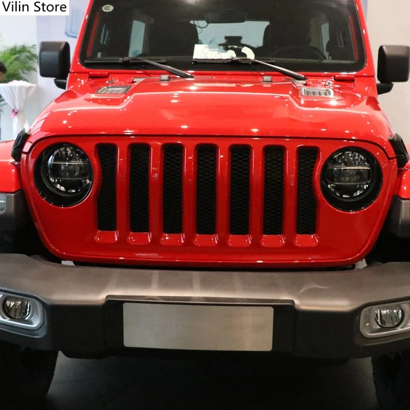 Декоративная накладка на переднюю фасветильник для Jeep Wrangler JL 2018 2019 Gladiator JT 2020
Декоративная накладка на переднюю фасветильник для Jeep Wrangler JL 2018 2019 Gladiator JT 2020