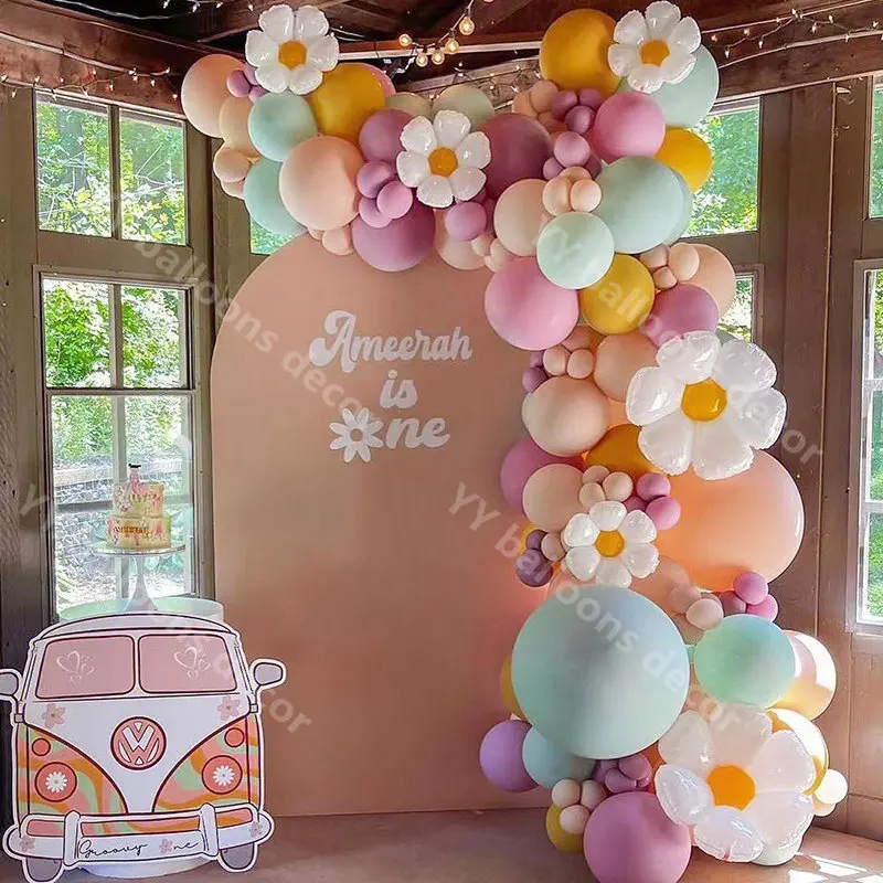 Two Groovy Balloon Arch Kit Daisy Flower Balloon Garland Kids First Birthday Party Decoration Baby Shower Supplies Foil Globos
Two Groovy Balloon Arch Kit Daisy Flower Balloon Garland Kids First Birthday Party Decoration Baby Shower Supplies Foil Globos