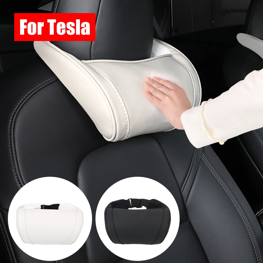 

Аксессуары для интерьера LEEPEE подушка для шеи, подголовник, подушки, автомобильное сиденье, подставка под шею для Tesla Model 3 Y X S, опора для головы на автомобильное сиденье