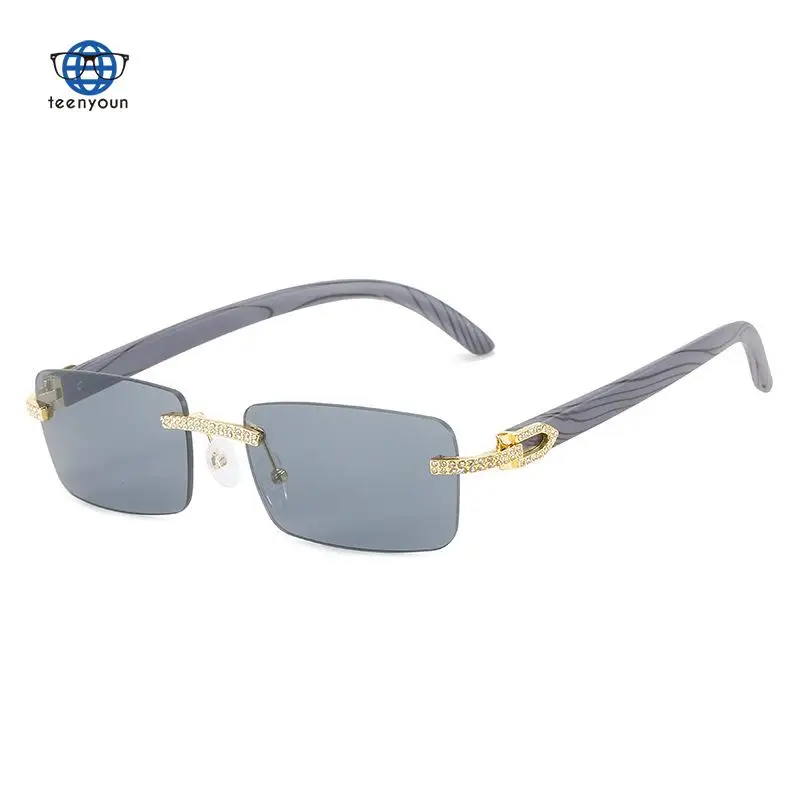 Teenyoun 2022 New Diamond Sunglasses, Luxury Brand Punk Small Square Glasses, Fashion Wood Grain Pc Sunglasses, Women's W
Teenyoun 2022 New Diamond Sunglasses, Luxury Brand Punk Small Square Glasses, Fashion Wood Grain Pc Sunglasses, Women's W