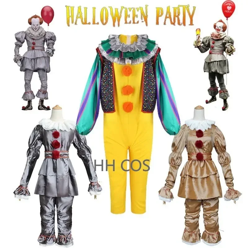 Костюм для косплея Pennywise Детский костюм клоуна Стивена Кинга It Джокер Хэллоуин