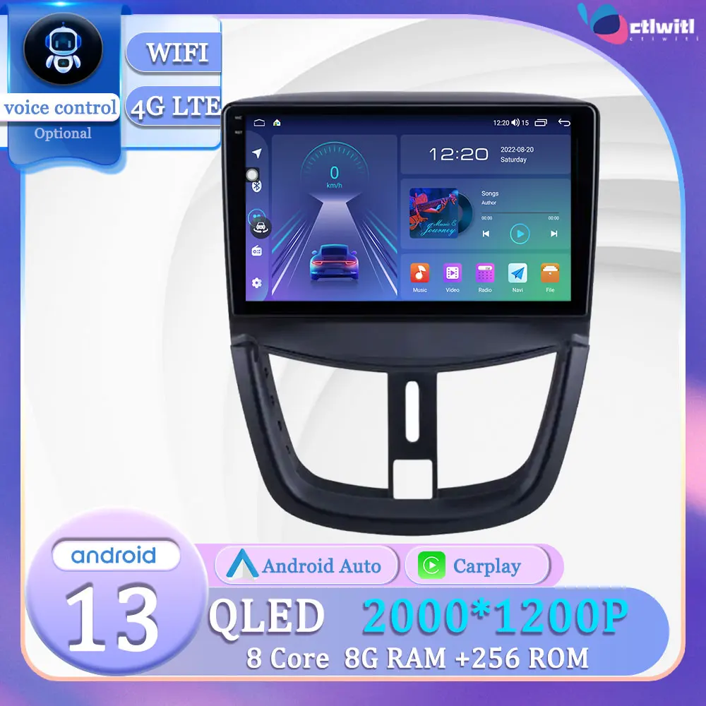 Android 13 For Peugeot 207 2006 - 2015 Carplay Monitor Touch Screen Navigation GPS Autoradio Videp Player Multimedia
Android 13 For Peugeot 207 2006 - 2015 Carplay Monitor Touch Screen Navigation GPS Autoradio Videp Player Multimedia