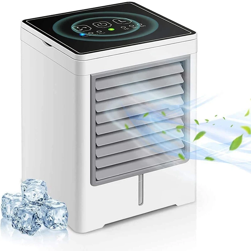 

EAS-Personal Air Cooler,Portable Evaporative Conditioner With 3 Wind Speeds Touch Screen Desktop Cooling Fan,For Home,Office