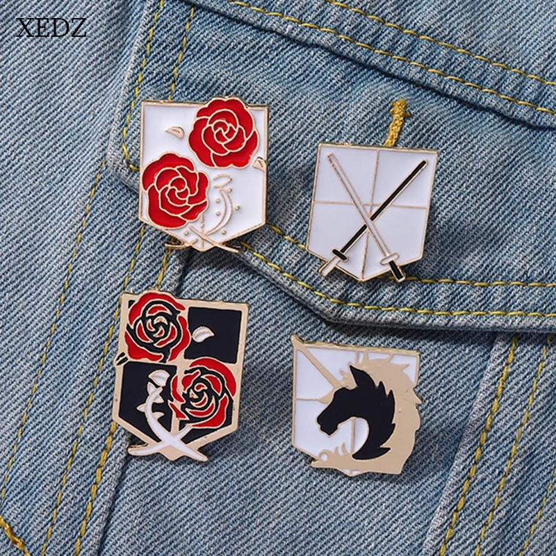 XEDZ Cartoon Rose Shield Enamel Brooch Custom Skeletion Flower Metal Lapel Badges Trendy Hat Backpack Accessories Jewelry Gifts
XEDZ Cartoon Rose Shield Enamel Brooch Custom Skeletion Flower Metal Lapel Badges Trendy Hat Backpack Accessories Jewelry Gifts