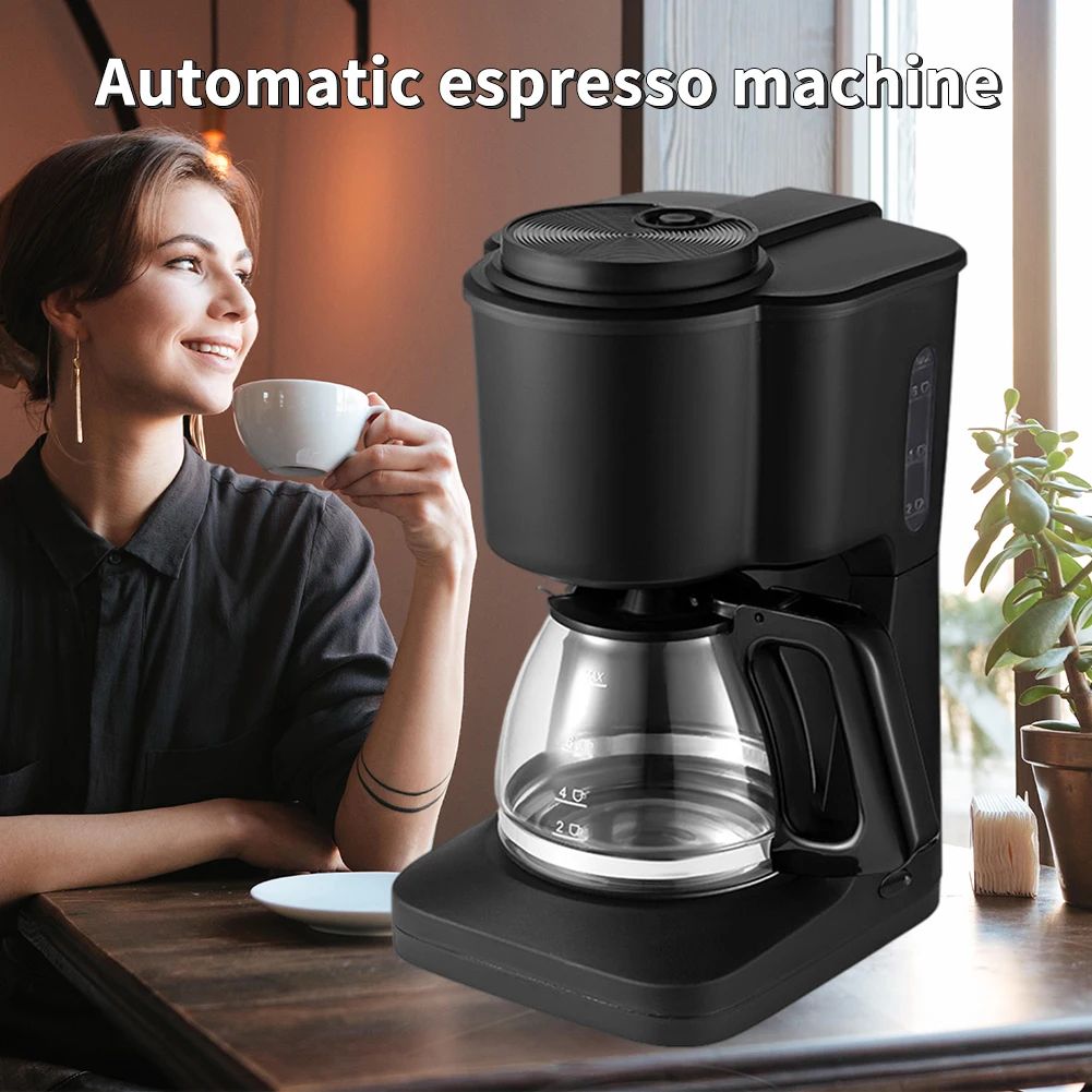 6 Cups Electric Drip Coffee Expresso Maker Coffee Machine With Coffee Pot Small Coffee Brewing Machine For Home Office Maker
6 Cups Electric Drip Coffee Expresso Maker Coffee Machine With Coffee Pot Small Coffee Brewing Machine For Home Office Maker