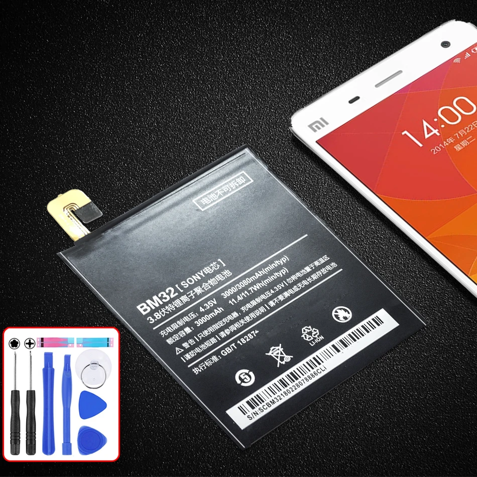 BM32 3000 мАч аккумулятор для Xiaomi Mi 4 M4 Mi4 мобильный телефон сменный перезаряжаемый полимерный литий-ионный аккумулятор
BM32 3000 мАч аккумулятор для Xiaomi Mi 4 M4 Mi4 мобильный телефон сменный перезаряжаемый полимерный литий-ионный аккумулятор