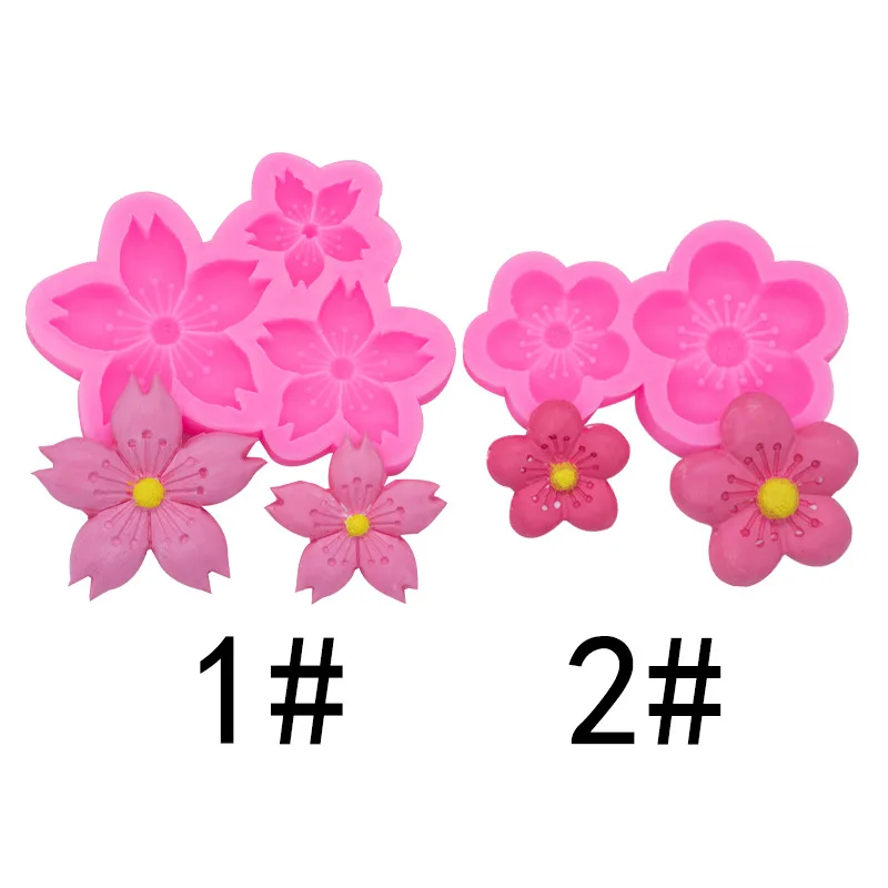 Cherry Peach Plum Blossom Chocolate Fondant Mold Flower Cake Decoration Silicone Mold DIY Gypsum Modeling Ornaments Accessories
Cherry Peach Plum Blossom Chocolate Fondant Mold Flower Cake Decoration Silicone Mold DIY Gypsum Modeling Ornaments Accessories