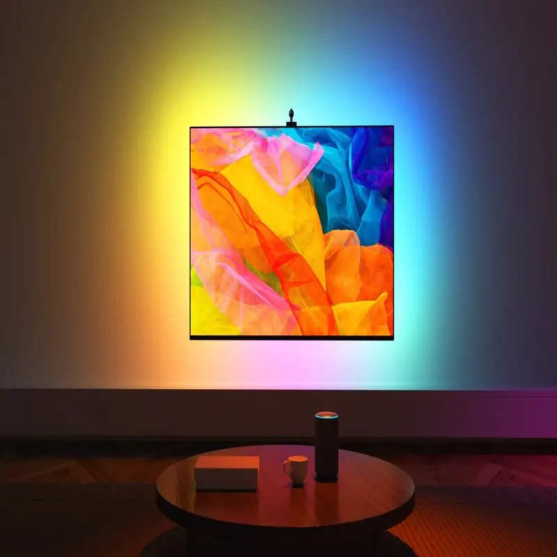 Newest LED Light Strips with Camera and Music Sync, Remote Controlled Backlight for 55-65 inch TVs, Dynamic Video Ambience Light
Newest LED Light Strips with Camera and Music Sync, Remote Controlled Backlight for 55-65 inch TVs, Dynamic Video Ambience Light