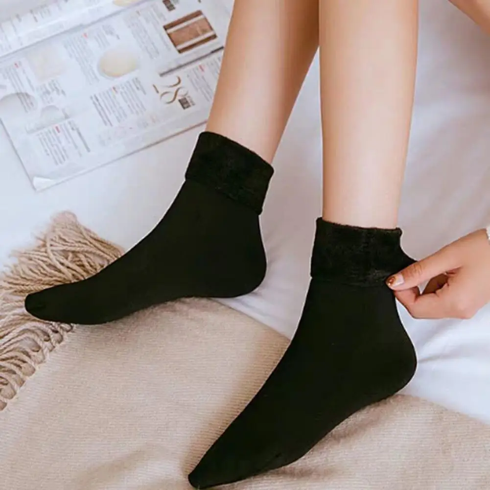 Comfortable 1 Pair Trendy Soft Casual Solid Color Thickened Socks Cozy Women Socks Breathable for Home Wear
Comfortable 1 Pair Trendy Soft Casual Solid Color Thickened Socks Cozy Women Socks Breathable for Home Wear