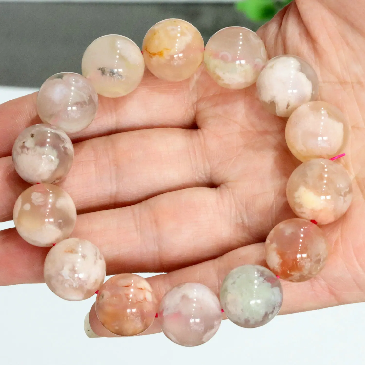10-11mm Fashion Bracelet Natural Flower Agate Bracelet Chakra Healing Energy Bracelet For Women's Jewelry
10-11mm Fashion Bracelet Natural Flower Agate Bracelet Chakra Healing Energy Bracelet For Women's Jewelry