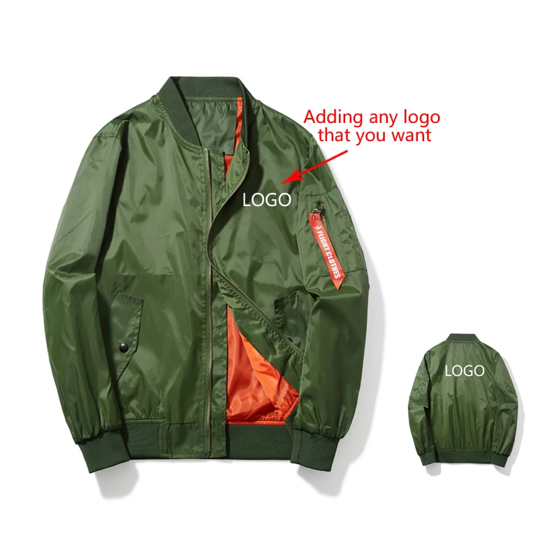 Asian Size Cutom Made Logos Jacket Men Style Pilot Jackets Spring Zipper Coat Autumn Windproof Outwear Male Waterproof Overcoat
Asian Size Cutom Made Logos Jacket Men Style Pilot Jackets Spring Zipper Coat Autumn Windproof Outwear Male Waterproof Overcoat