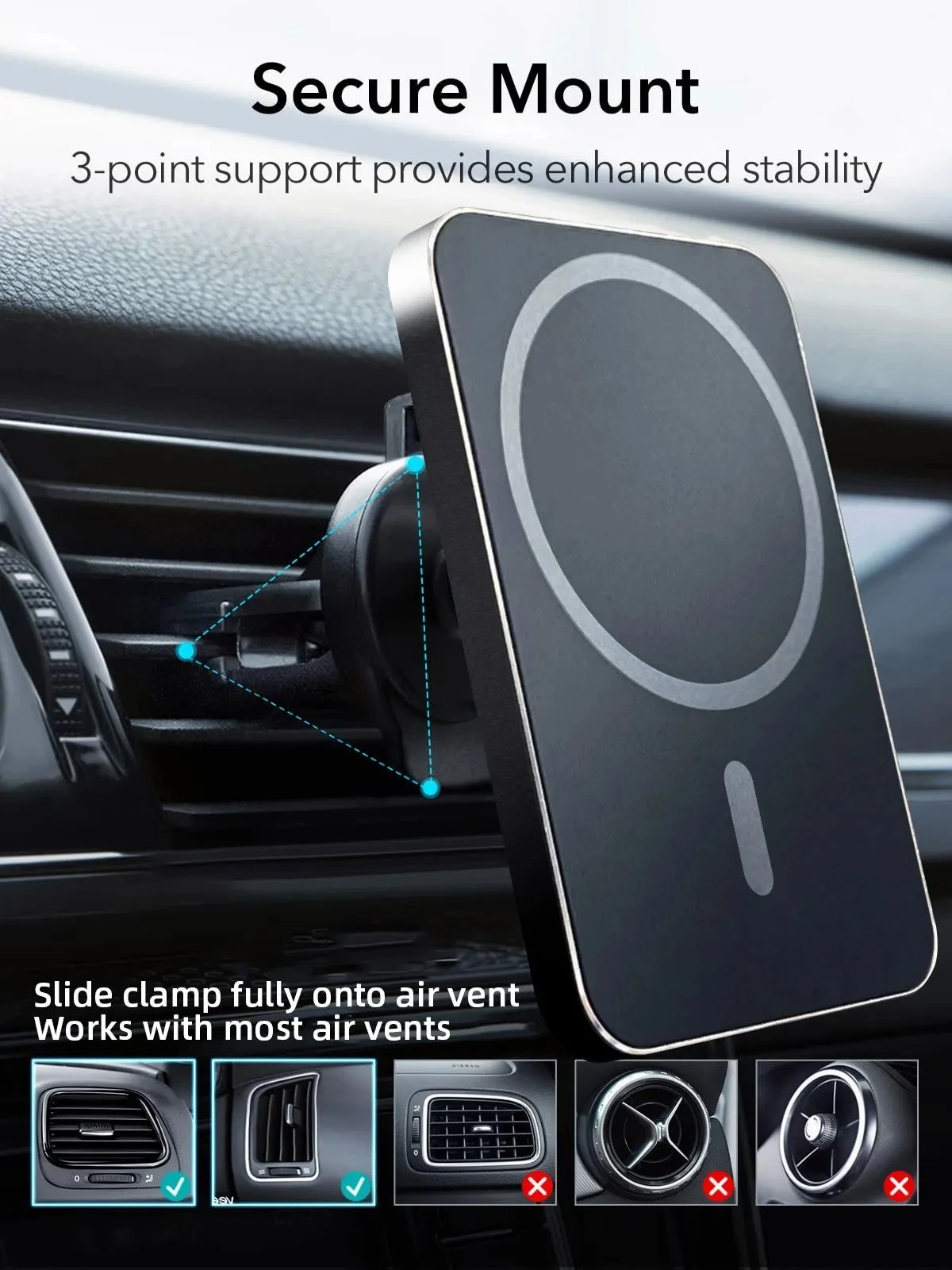 15W Magnetic Wireless Car Charger Mount Adsorbable Phone For iPhone 14 13 12 Pro Max adsorption Fast Wireless Charging Holder
15W Magnetic Wireless Car Charger Mount Adsorbable Phone For iPhone 14 13 12 Pro Max adsorption Fast Wireless Charging Holder