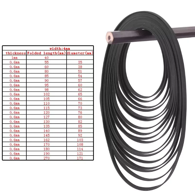 Turntable Belt Rubber Flat Drive Belt for Record Player Walkman DVD 4mm Wide Drives Belt
Turntable Belt Rubber Flat Drive Belt for Record Player Walkman DVD 4mm Wide Drives Belt