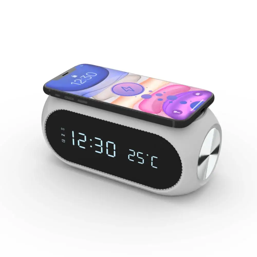 15W Mobile Wireless Charger Multifunctional Wireless Charger Time/temperature/alarm Clock LED Digital Display Charger
15W Mobile Wireless Charger Multifunctional Wireless Charger Time/temperature/alarm Clock LED Digital Display Charger