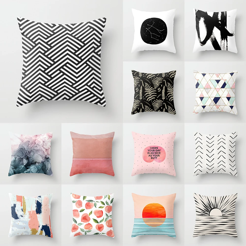 45 * 45cm new abstract geometric pink polyester pillowcase for home living room sofa decoration cushion pillowcase
45 * 45cm new abstract geometric pink polyester pillowcase for home living room sofa decoration cushion pillowcase