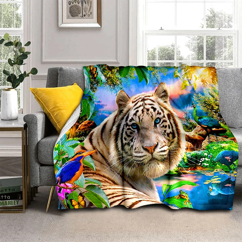 3D Tiger Throw Blanket, Comfort Warmth Soft Tiger Cozy Blanket, Lightweight Flannel Blanket for Adults Queen Size Blanket Face
3D Tiger Throw Blanket, Comfort Warmth Soft Tiger Cozy Blanket, Lightweight Flannel Blanket for Adults Queen Size Blanket Face
