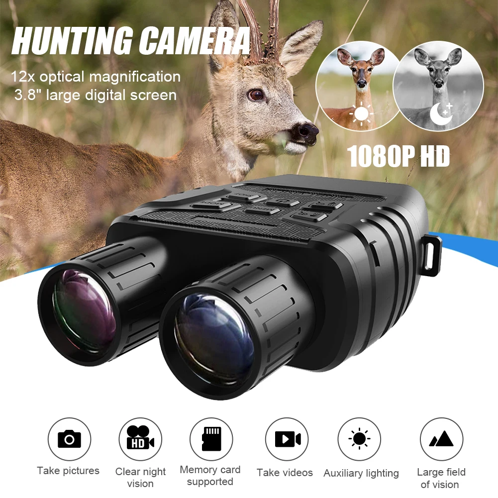 Digital Night Vision Binoculars 850nm Infrared Day And Night Use For Outdoor Hunting 1080P HD With 4X Digital Zoom Goggles
Digital Night Vision Binoculars 850nm Infrared Day And Night Use For Outdoor Hunting 1080P HD With 4X Digital Zoom Goggles