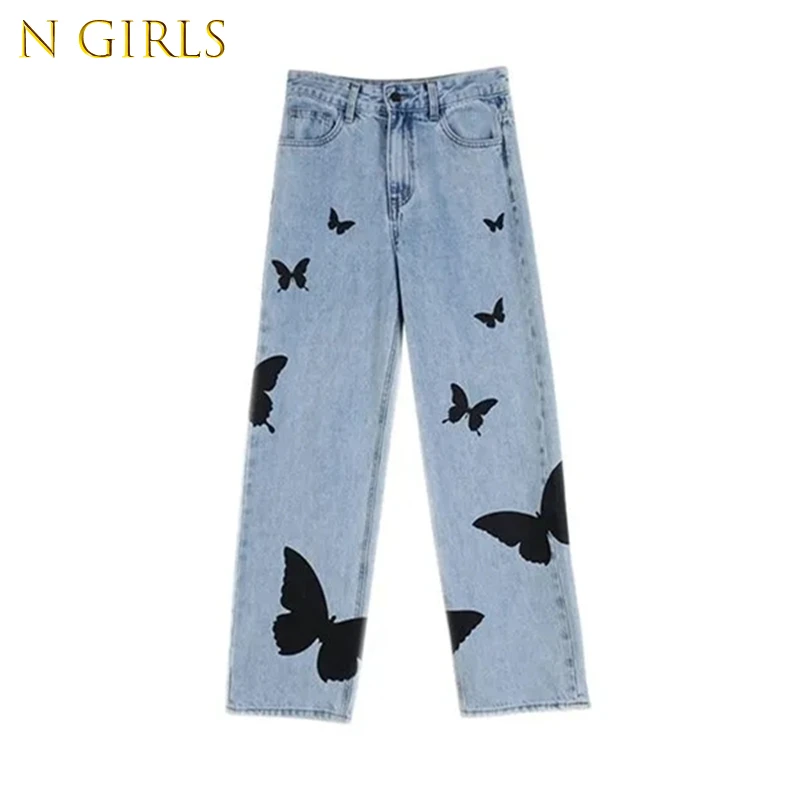 N GIRLS 2021 Butterfly Print Jeans Men Pants Oversize Baggy Jeans Casual Denim Pants Streetwear Straight Fashion Trousers
N GIRLS 2021 Butterfly Print Jeans Men Pants Oversize Baggy Jeans Casual Denim Pants Streetwear Straight Fashion Trousers