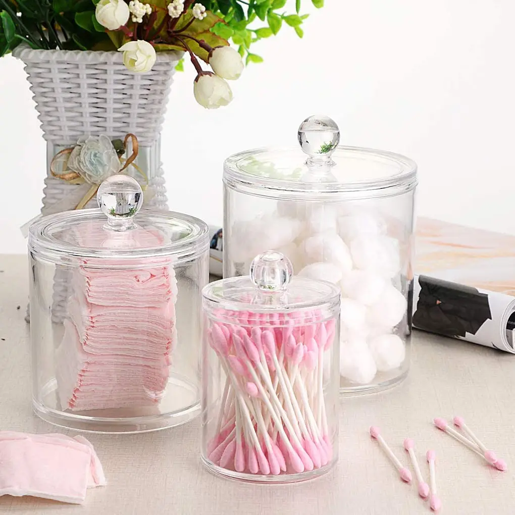 Acrylic Makeup Organizer Cotton Swabs Container Cosmetic Makeup Cotton Pad Organizer Jewelry Storage Box(Empty Box)
Acrylic Makeup Organizer Cotton Swabs Container Cosmetic Makeup Cotton Pad Organizer Jewelry Storage Box(Empty Box)