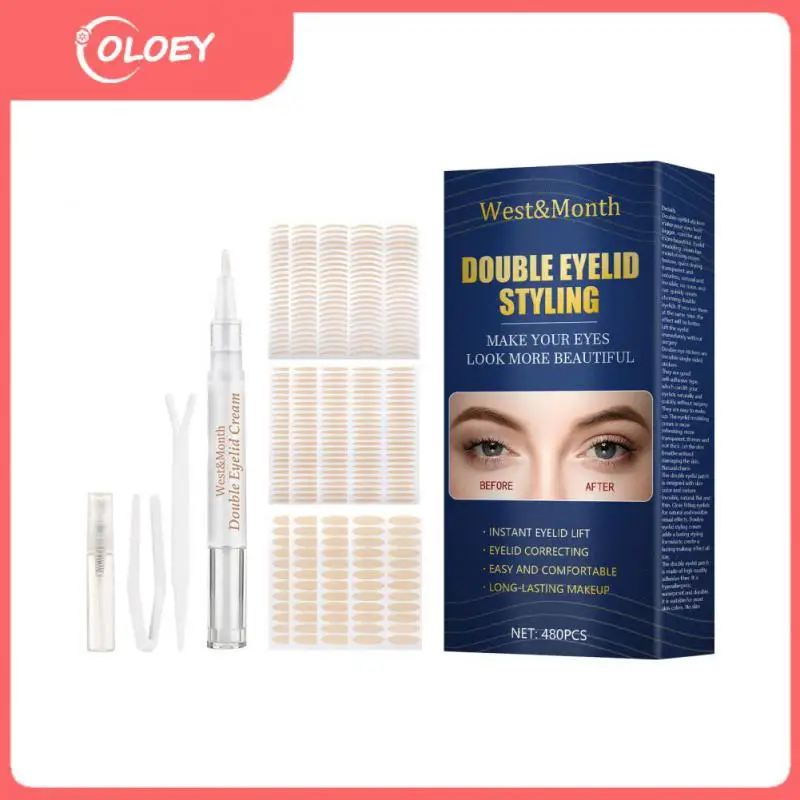 480Pcs Invisible Eyelid Sticker Set Lace Eye Lift Strips Double Eyelid Tape Adhesive Stickers Eye Tape Makeup Tools L/S Style
480Pcs Invisible Eyelid Sticker Set Lace Eye Lift Strips Double Eyelid Tape Adhesive Stickers Eye Tape Makeup Tools L/S Style