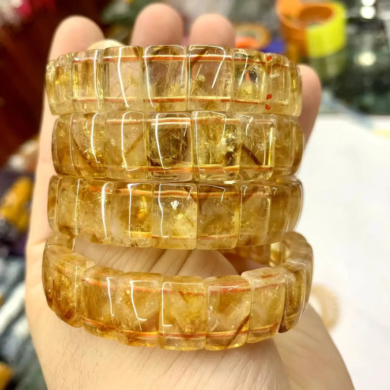 Yellow Citrine Stone Beads Bracelet Natural Gemstone Jewelry Bangle For Woman For Gift Birth Stone For Gemini !
Yellow Citrine Stone Beads Bracelet Natural Gemstone Jewelry Bangle For Woman For Gift Birth Stone For Gemini !
