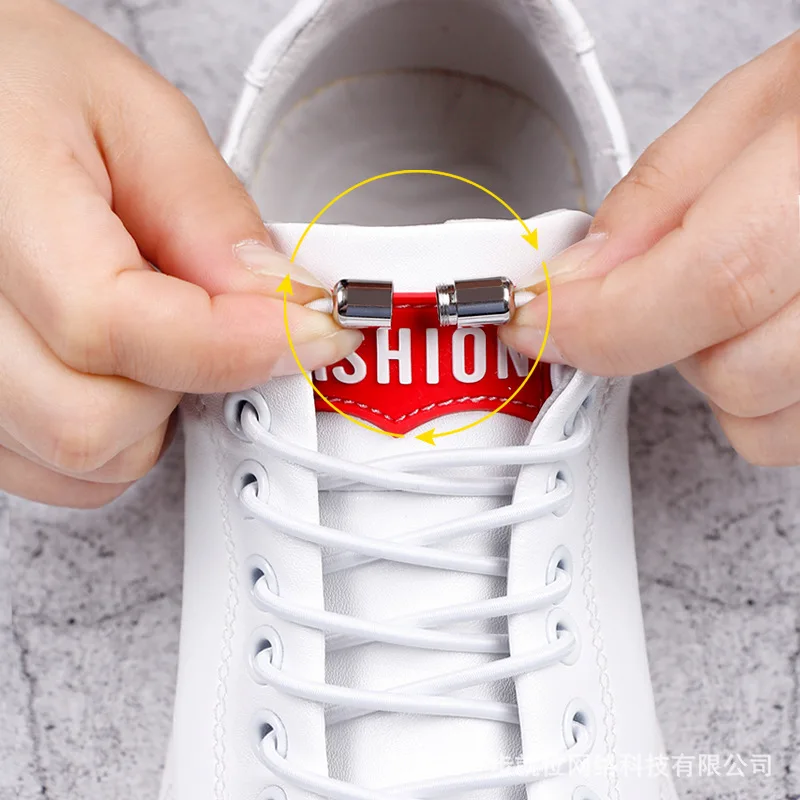 1 Pair of Round Stretch Laces Metal Buckle Outdoor Sneakers Free Laces for All Kinds of Shoes Magnetic 1 Second Locking Laces
1 Pair of Round Stretch Laces Metal Buckle Outdoor Sneakers Free Laces for All Kinds of Shoes Magnetic 1 Second Locking Laces